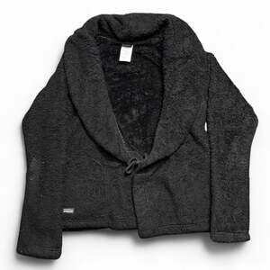 Patagonia Black Fleece Shawl Collar Wrap Jacket